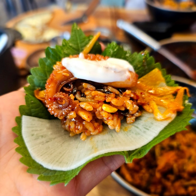  울산 남구 점심 신정동 맛집 쭈꾸미 피자세트 쭈꾸미본색