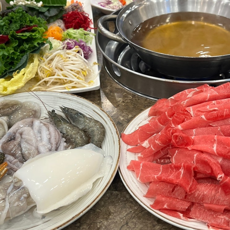  부천 샤브샤브[샤브향 부천중동점]가족모임 단체회식 신중동역 맛집 추천