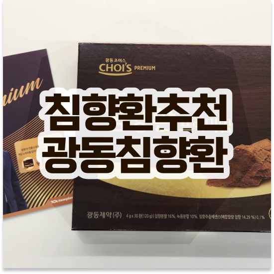  광동 침향환 프리미엄 추천 면역력 구성