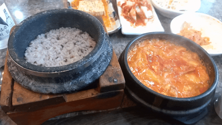 [맛집 소개] 구리시 무릉도원 (돌솥밥) 순두부&보쌈집 (두부 맛집, 부대찌개 순두부 주문)