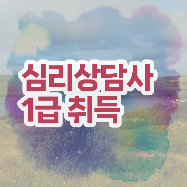  청소년 심리상담 자격증 , 심리상담사 자격증 합격한 전략 확인하고 가세요