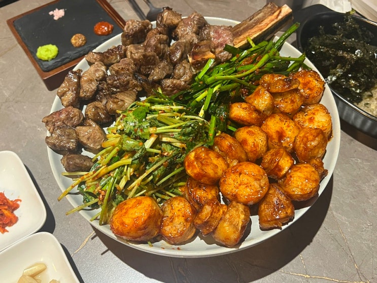  강남 저녁 맛집 추천 육미안 본갈비 한우대창 내돈내산