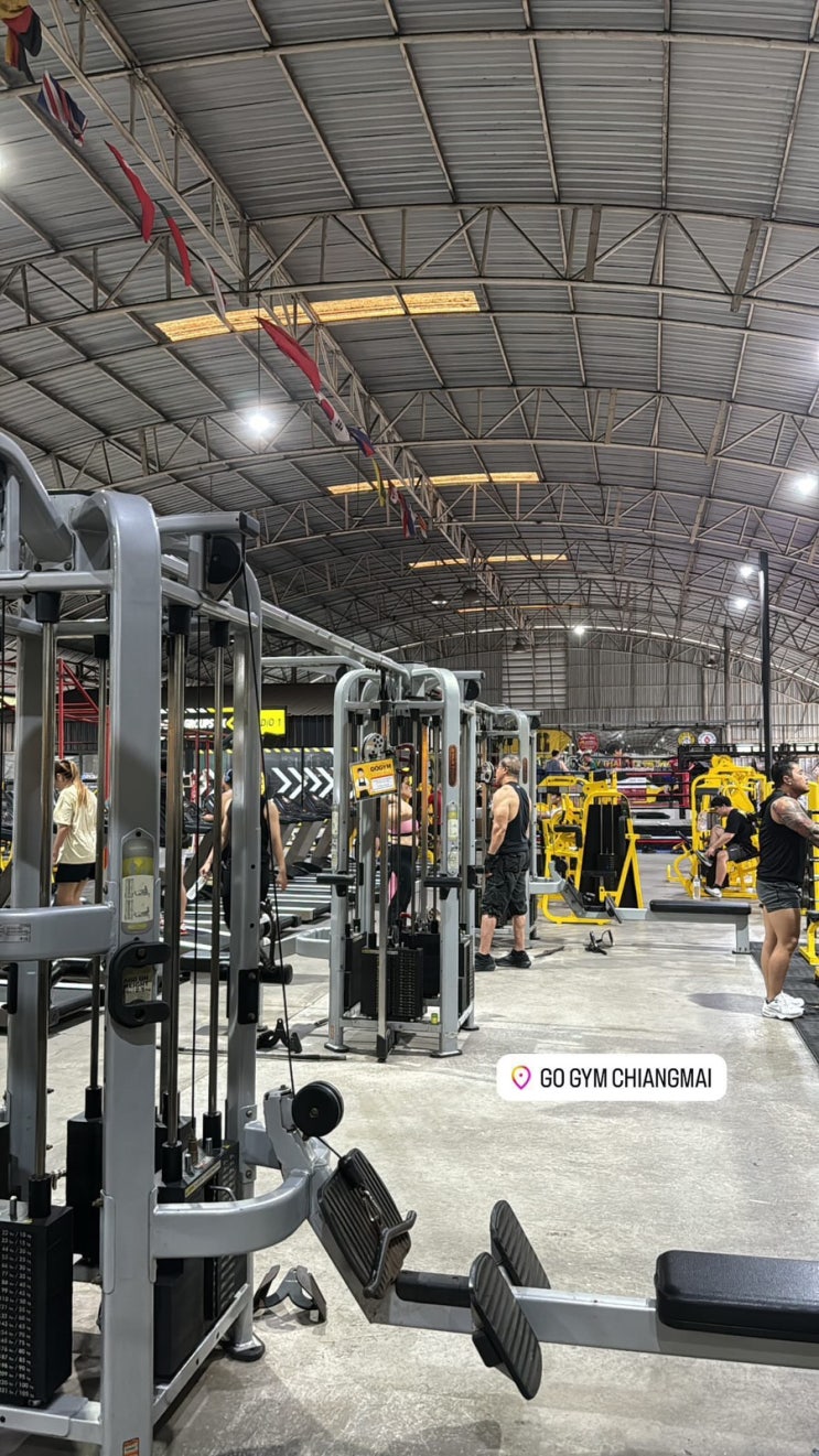 치앙마이 님만해민에서 가까운 창고형 헬스장 Go <b>gym</b>