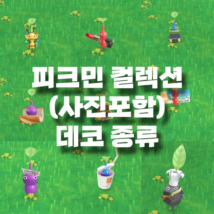  [피크민블룸] 피크민 데코 종류 사진 (2024.12.15수정)