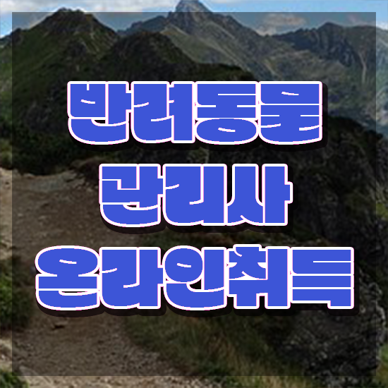  반려동물복지관리사 , 반려동물관리사 자격증 준비한 과정 체크해보세요