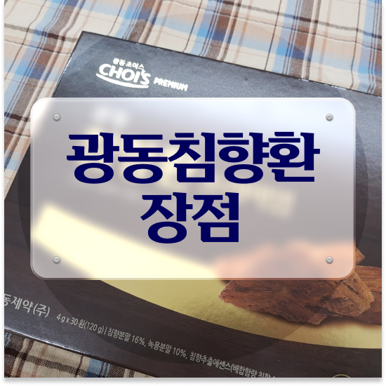  침향환 추천 기력찾기 알고 먹어봅시다