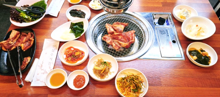  죽도동맛집 숯불향 가득한 포항쌍사고기집 신대박숯불갈비