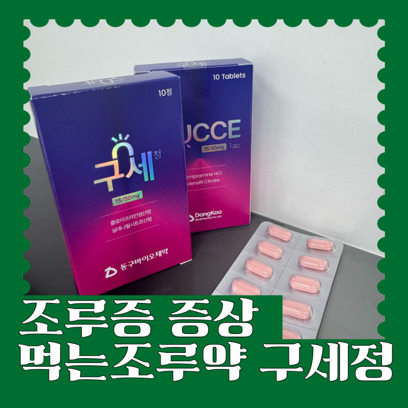 조루증 증상 원인 치료제 먹는조루약 구세정