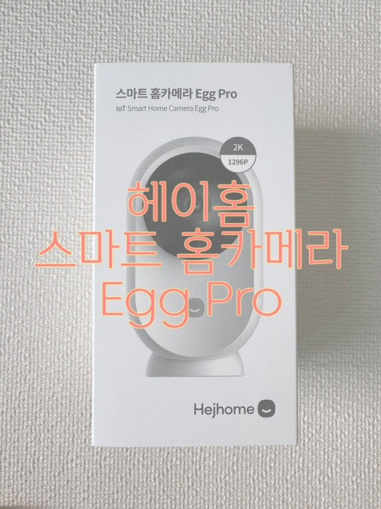  [내돈 내산] 헤이홈 스마트 홈카메라 Egg Pro 리뷰(연결 방법 포함)