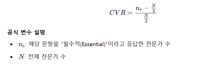 내용 타당도(CVR : Content Validity Ratio)개념과 설문지 절차 : 네이버 블로그