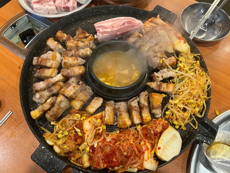 남양주 진접 삼겹살 맛집 추천 진접역 효자동솥뚜껑 가성비 흑돼지