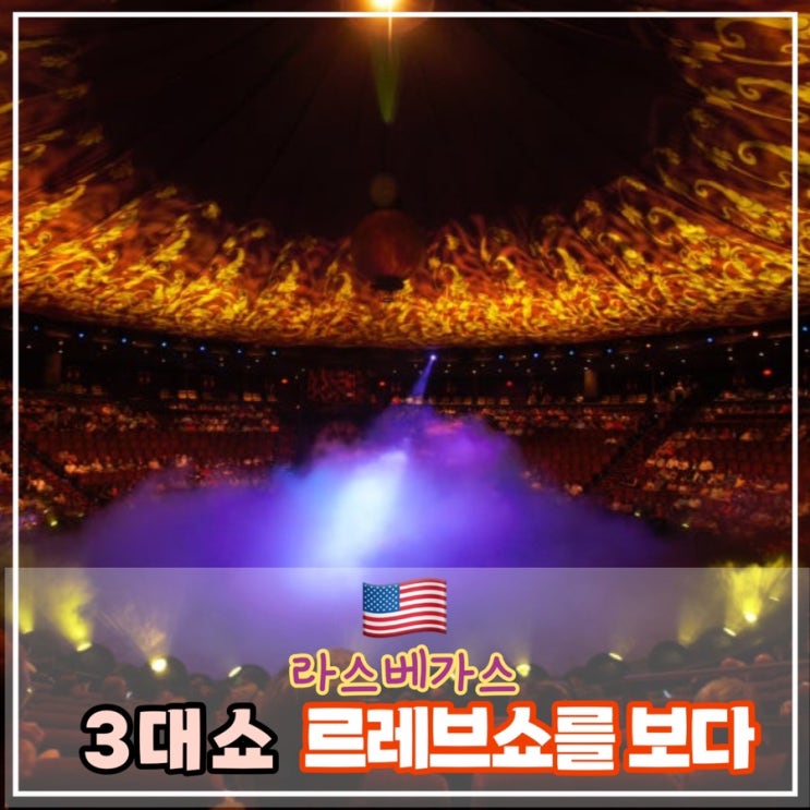  [라스베가스 2일차] 라스베가스 3대 쇼, 르레브 쇼를 구경하다