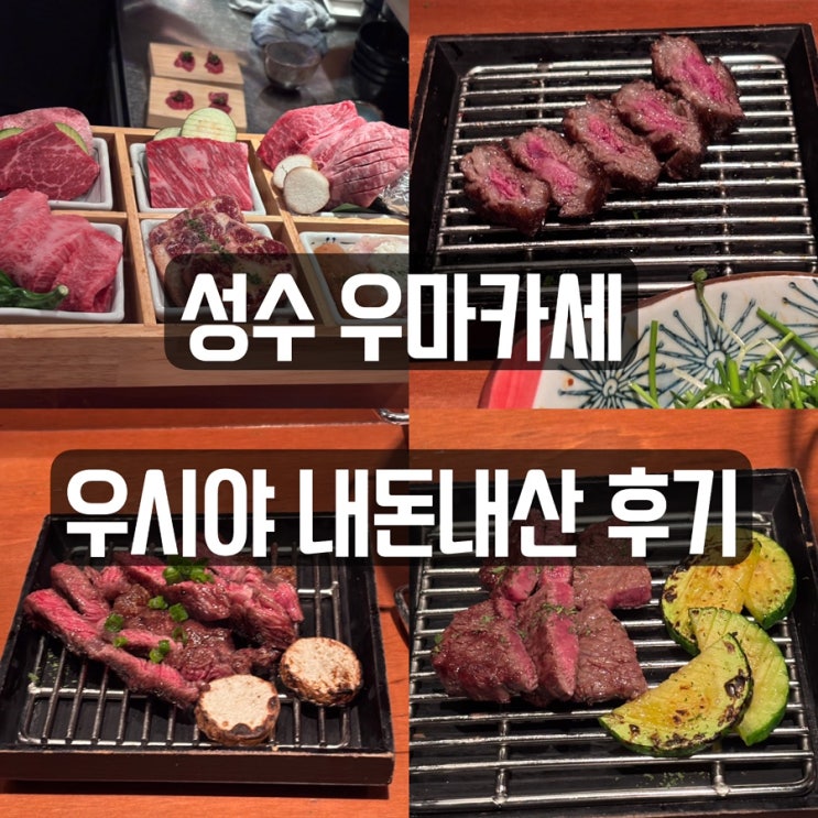  [성수 맛집] 내돈내산 성수 우마카세 우시야 A코스 후기