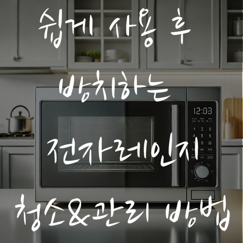 쉽게 쓰고 방치하는 전자레인지 청소&관리 방법