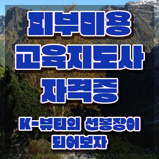  피부미용수강료 , 피부미용교육지도사 자격증 단기간에 합격정보 , 채용 정보
