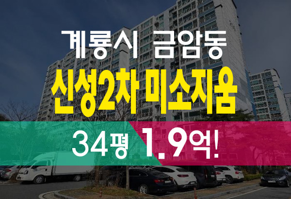  계룡시 금암동 신성2차 미소지움 아파트 경매