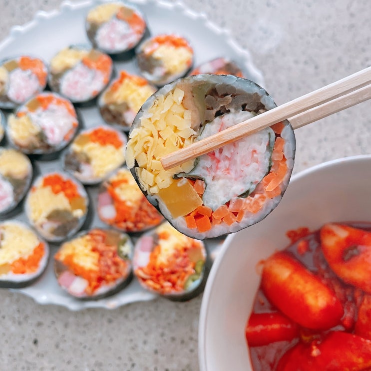  울산 동구 분식 대왕김밥 떡볶퀸추천 속이꽉찬 크래미와 무베이스 떡볶이