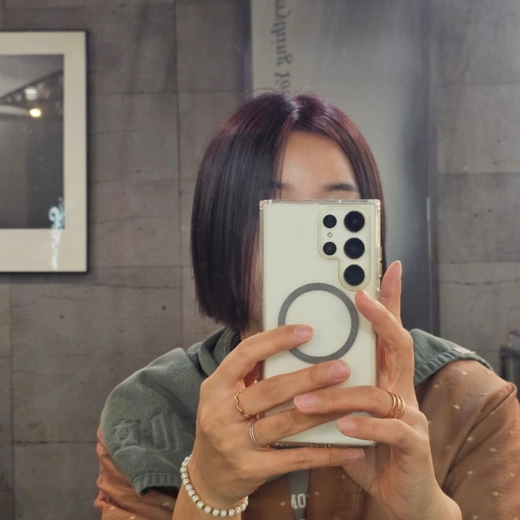  울산 남구 옥동 미용실 화미주헤어 제니쌤 칼단발 염색후기