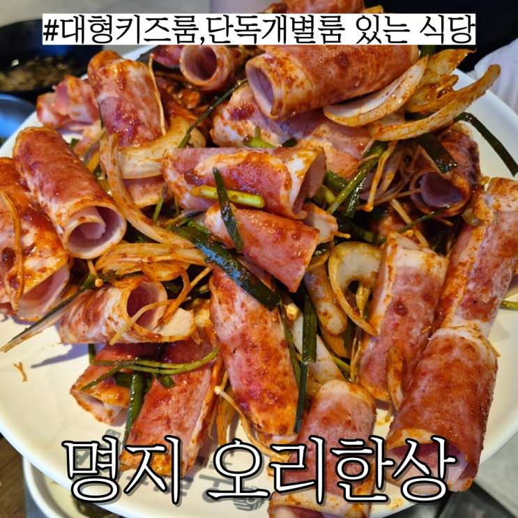  명지국제신도시맛집:오리고기가 맛있고 대형키즈룸,단독개별룸이 있어 외식하기 좋은 "오리한상 명지본점"