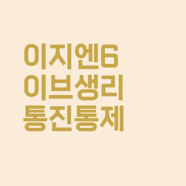  생리통 이지엔6 이브 애니 스트롱 복용법과 효과 정리했어요
