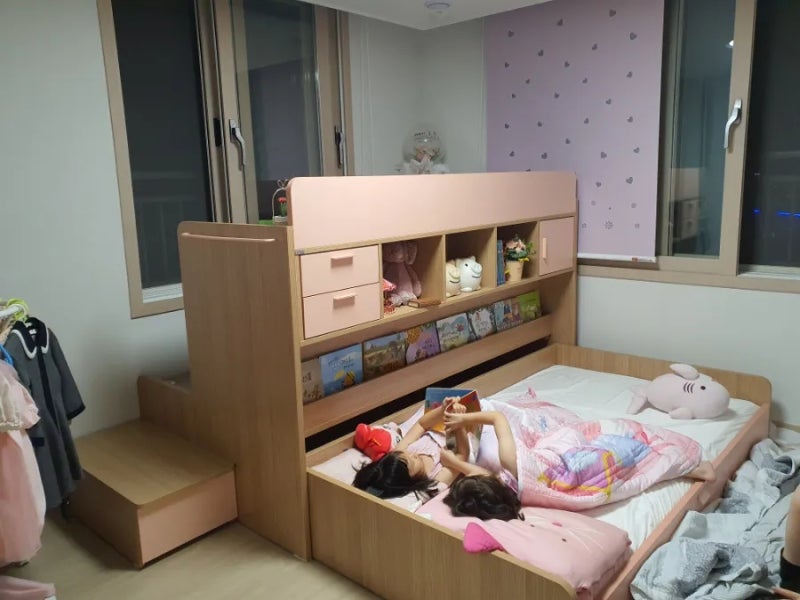 꿈꾸는 요셉 엘리 벙커 책상 침대 (2층 책상), 유아 침대 책상 사용기