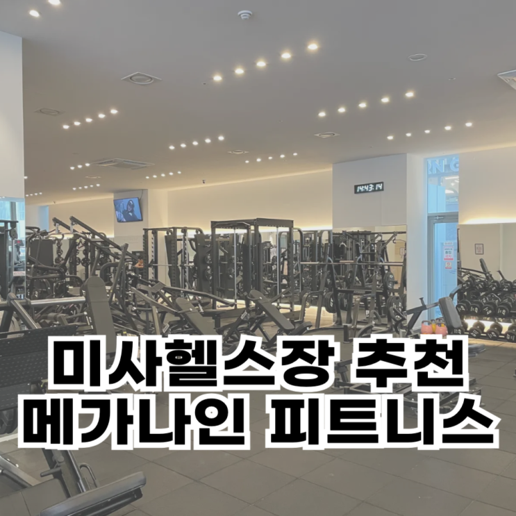  미사헬스장 찾는다면 미사역 메가나인 피트니스 추천