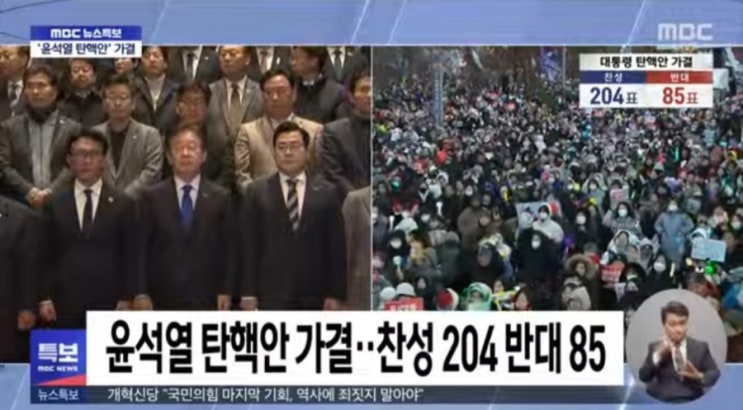  속보: 윤석열 대통령 탄핵소추안 가결 찬성 204표 반대 85표 기권 3표 무효 8표, 무엇이 달라지나요? 앞으로 남은 절차는?