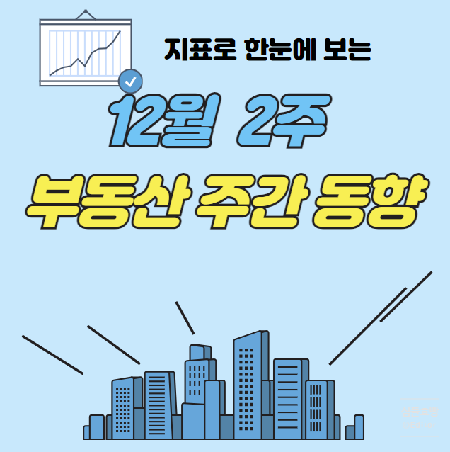 12월 2주 KB부동산 시세조회 한국부동산원 아파트매매가격지수 - 계엄령 이후 부동산동향