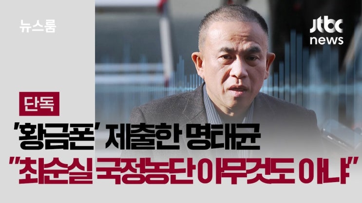 '황금폰' 제출한 명태균 "최순실 국정농단은 아무것도 아냐" '황금폰' 제출한 명태균 "최순실 국정농단은 아무것도 아냐"