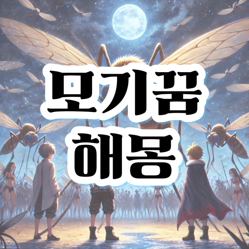 모기꿈 모기 잡는꿈 모기 물리는꿈 해몽 의미