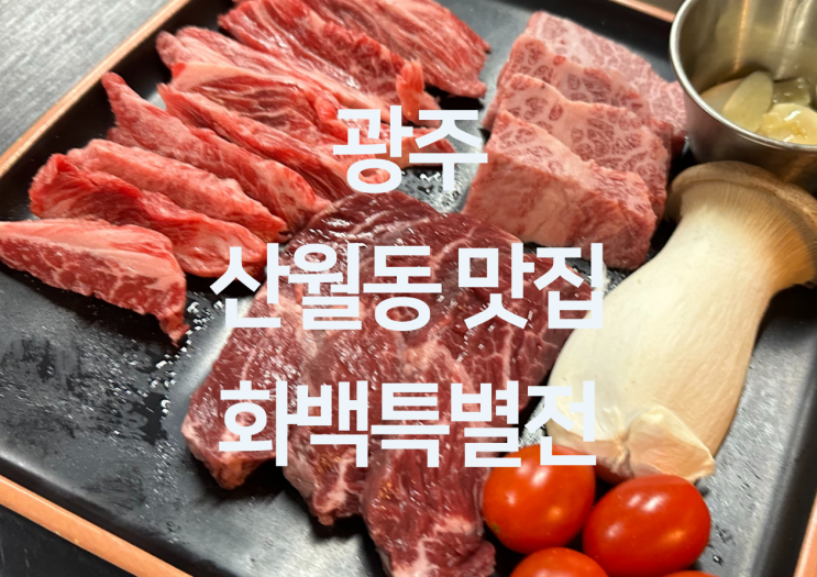  광주 산월동 맛집 - 광주 첨단 소고기 장어 전복 맛집 "화백특별전"