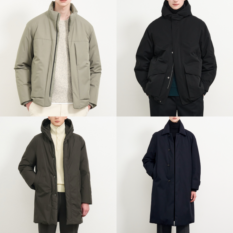 타임옴므 패딩 구스다운 점퍼 숏패딩 패딩코트 24FW