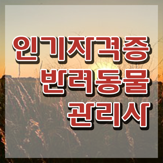  반려동물관리사 국가자격증 , 반려동물관리사 자격증 간단하게 시험준비 , 활용 방법