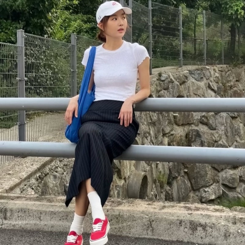탁재훈이 솔비대신 반한 장희진 수수한 사복, 반스 어센틱 운동화 패션