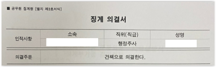  근무태만 공무원의 징계방어사례