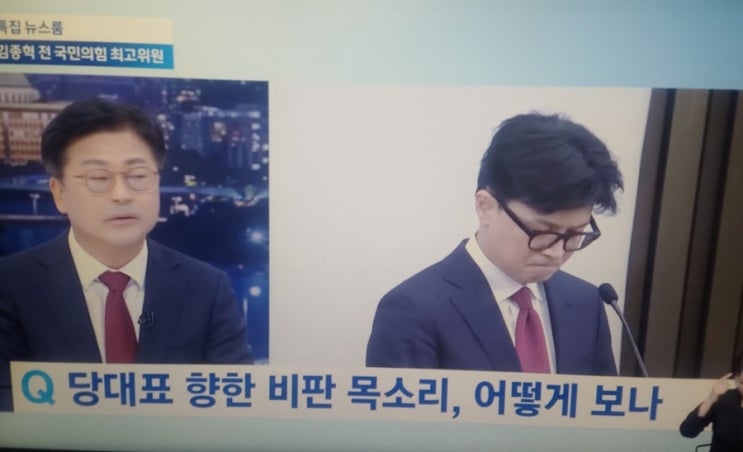 김종혁 전 국힘최고위원과 한동훈 대표 한대표여 일어나라. 김종혁 전 국힘최고위원과 한동훈 대표 한대표여 일어나라.