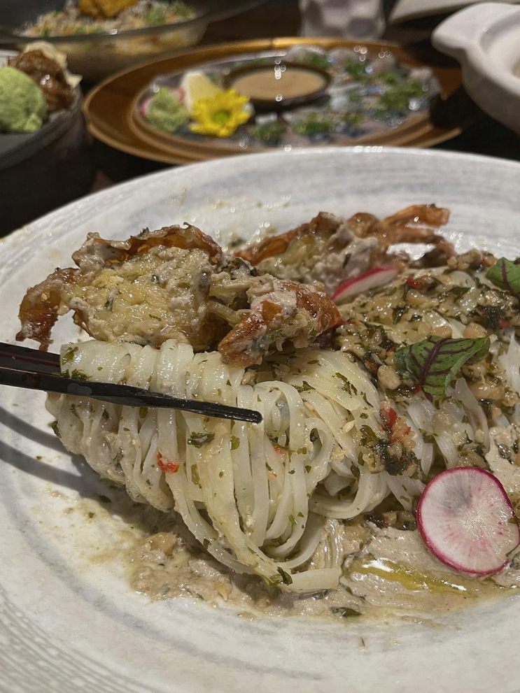  판교에서 모임하기 좋은 엠오엠, 스키야키와 사시미의 조화
