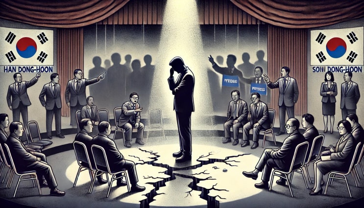 한동훈 위기, <b>국민의힘</b>의 갈림길