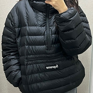 슈프림패딩 24FW 마이크로 다운 하프 집 후드 풀오버 Supreme