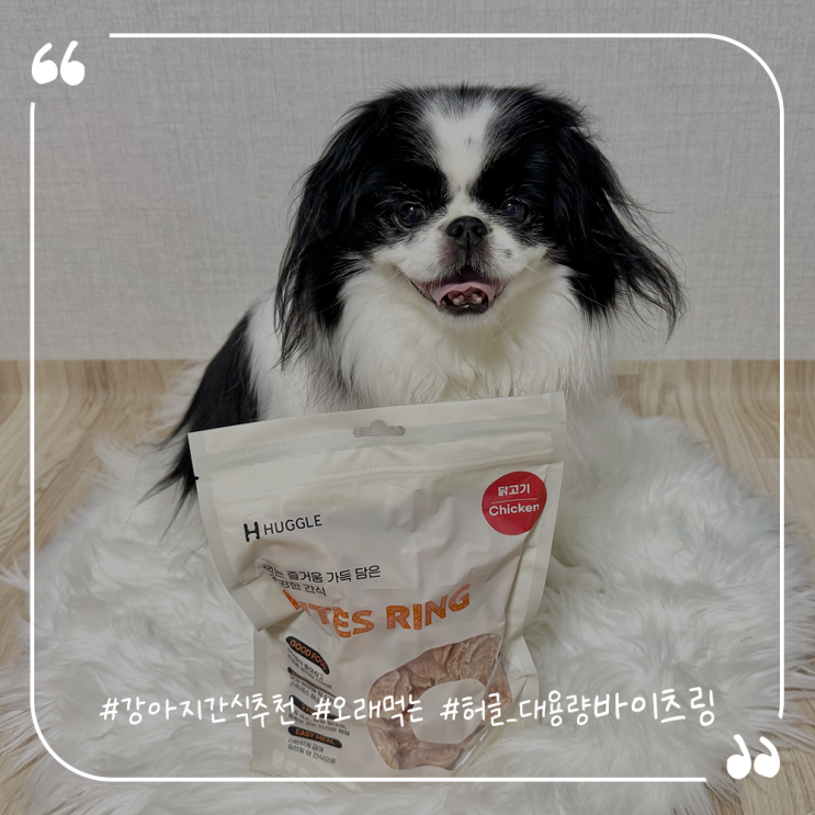  강아지간식추천 오래먹는 허글 대용량 바이츠링