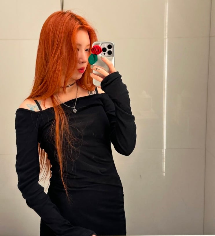  문정 미용실이 추천하는 느낌 좋은 백예린의 겨울 헤어, 오렌지브라운