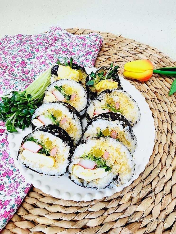  날치알 김밥 만드는 법 날치알 해동하는 방법