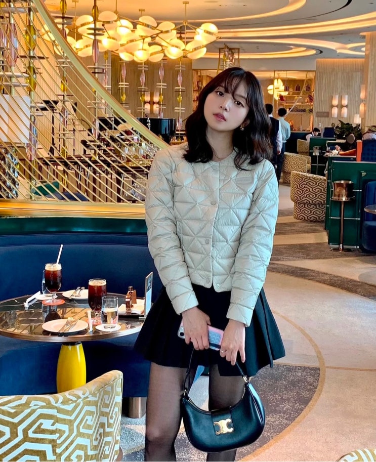  가볍고 따뜻한 듀베티카 아로네 경량패딩, 하트시그널4 김지영처럼 코디하기