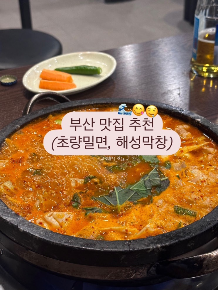  부산 여행 로컬 맛집부터 드론 쇼까지 레쓰고. (초량 밀면, 해성 막창+광안리 드론 쇼)