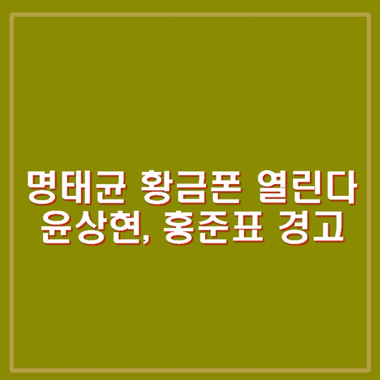 <b>명태균</b> 황금폰 윤석열 미공개 대화 <b>윤상현</b>에 <b>공천</b> 지시. 홍준표... 