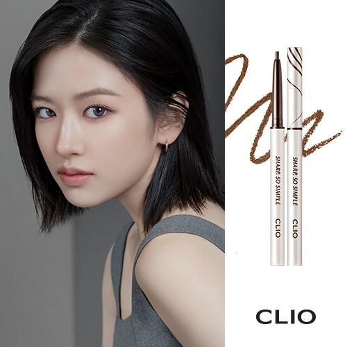  [광고] 클리오 샤프 쏘 심플 워터프루프 펜슬 라이너 AD, 02 브라운, 1개