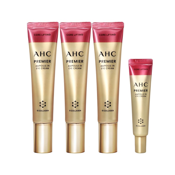  [광고] 홈쇼핑 동일 AHC 아이크림 시즌12 최신상 앰플인 6각존 코어리프팅 김혜수 40ml 3개+12ml 1개, 3개