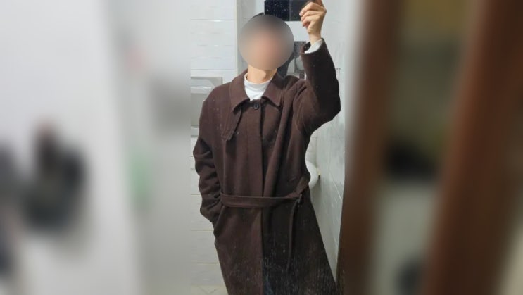  남자 드로우핏 캐시미어 발마칸 코트 내돈내산