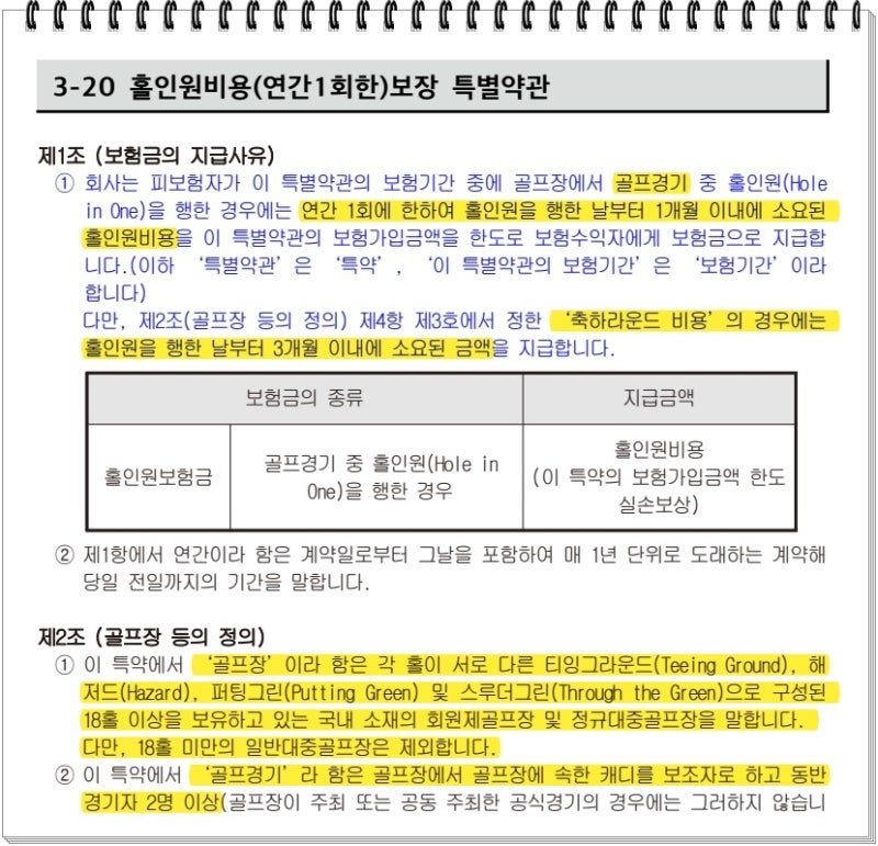 현대해상 운전자보험 + 홀인원(골프) 조합 3만원 플랜