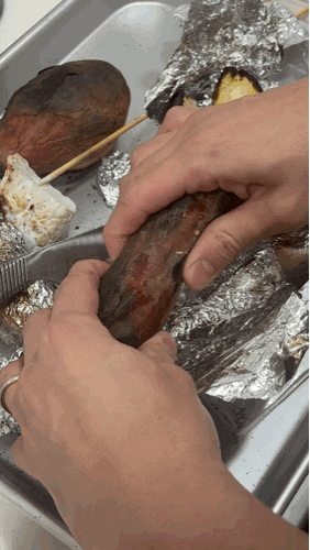  달콤이농장 해남 황토 꿀고구마 5kg 택배 후기 군고구마 만들기